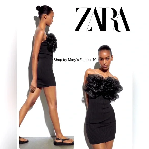 ZARA RIB ORGANZA DRESS, BLOGGER FAVORITE